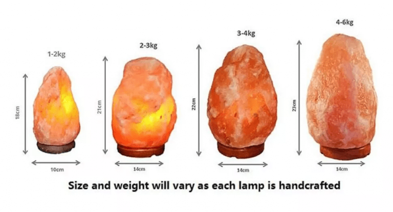Salt Lamp Sizes